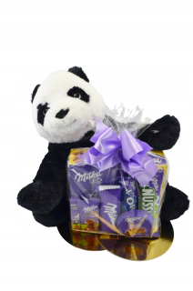 Sada sladkostí Milda Gift Bear Panda Plush