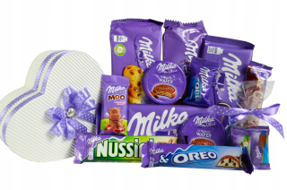 Sada sladkostí Milka Heart Darčekový darček