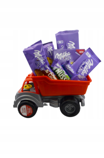 Sada sladkostí Milka Sklápač Automatické auto 30 cm