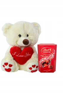 Sada sladkých medvedíkoch Lindt 200g plyš