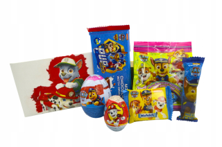 Sada sladkostí Paw Patrol. Darček k narodeninám Paw
