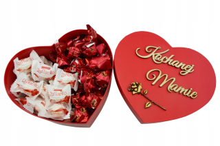 Sada sladkostí Raffaello Heart Cherry ku Dňu matiek