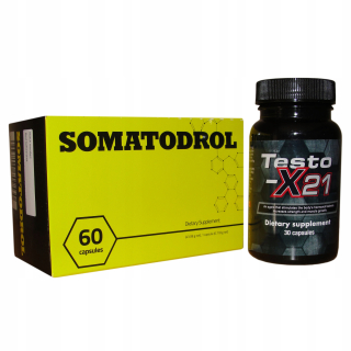 Testosterón - Somatodrol + Testo x 21 + Seroid