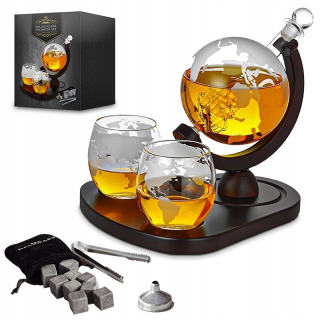 Súprava pre Whiskey Deluxe Karafka Globus + poháre