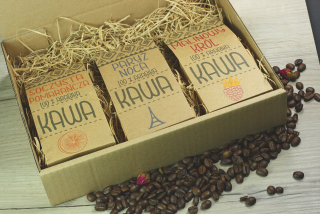 Zrnková káva -  Sada chutí 3 x 100 g Premium pre darček