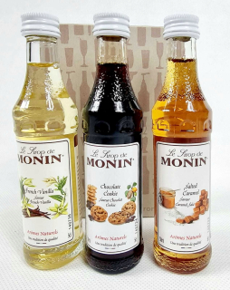 Sada kávových sirupov Monin 3x50ml-Coffee Set