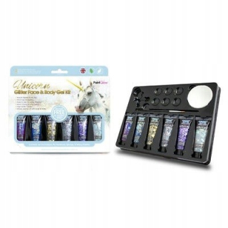 Halloween - Sada kozmetiky pre UV make -up Buckt 10 el