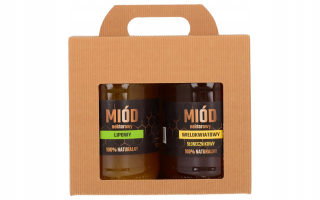 Sada medu 2x1,2 kg - TAK LACNEJŠIA! LIPA / SLNKO.