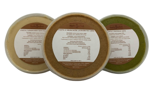 Sada 3 x 200 g pastu nálepky Pistachio