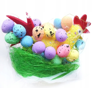 Veľkonočná dekorácia - Veľkonočné vajíčko BS Trading Group Multi -Colored 39 PC.