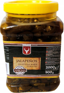 Ázijska kuchyňa - Zelené jalapenos 2kg papriky 2000g