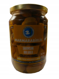 Zelené olivy plnené cesnakom Sarimsak 700 g