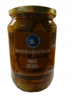 Zelené olivy plnené mandľami Badem 700 g