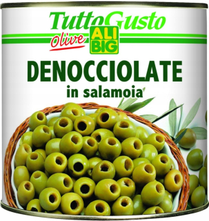 Zelené olivy v objemom Hugli 2,6 kg