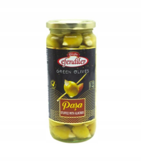 Zelené olivy s ALMOND 500G