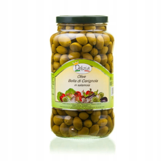 Zelené olivy s škodcom Bella di Cerigno 3100ml
