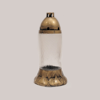 Znnicz 7116 - Sklenené zdobené - zlato - h. 34 cm