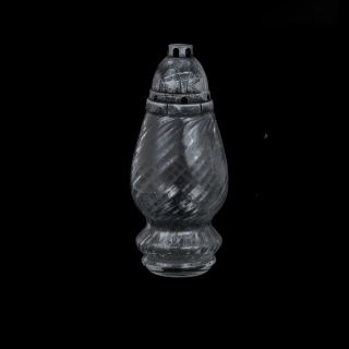 Z-19 Sviečka Lanterns Silver Glass H.28 cm