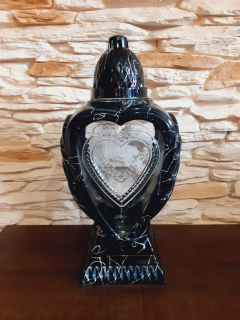 Sviečka kaplnky LS4S Heart Glass Veľká 32 cm