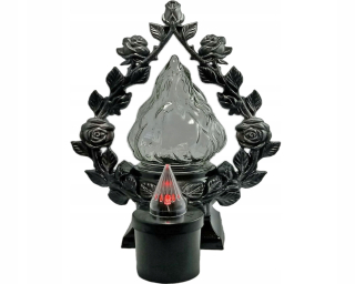 Sviečka Lantern Cear 40 Silver+LED vložka