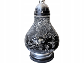 Sviečka lampa karaf čierne ruže
