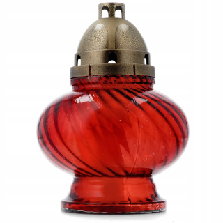 Červené sklo červené 28 cm