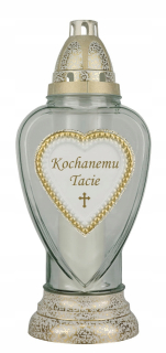 Sviečka s venovaním.