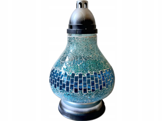Sviečky sviečky lampy karaf tyrkys