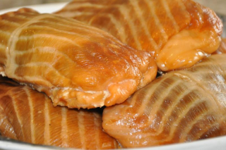Lososové skĺzny s hubami plnkou 0.5kg