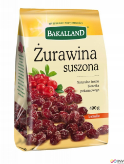 Sušené ovocie - Brusnice 400g bakalland
