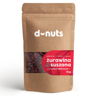 Sušené ovocie - Brusnica BEZ CUKRU sladká pýcha PREMIUM FRESH 1KG