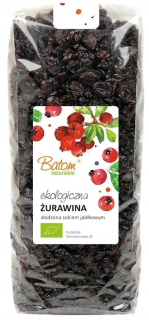 Sušené ovocie - SUŠENÉ Brusnice sladené jablkovou šťavou BIO 1kg