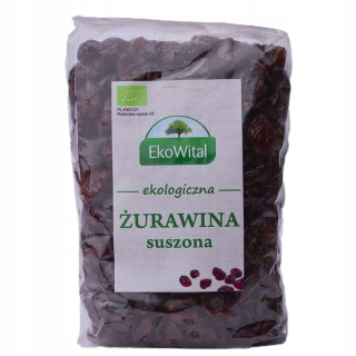 Sušené ovocie - Sušené brusnicové bio 500g - ekowital