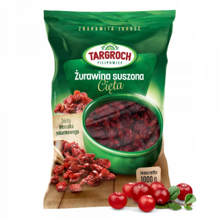 Sušené ovocie - Prírodné sušené brusnice 1kg Targroch