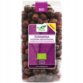 Sušené ovocie - Sušená brusnica nesladená 50g Bio Planet