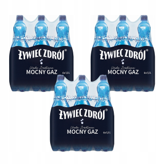 Żywiec Zdrój 1,5l oxidom uhličitým 18ks.