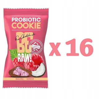 Probiotické Raspberry Cookies KOKOS16X publiku