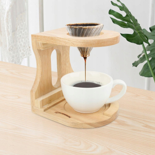 Drevený manuál Coffee Filter