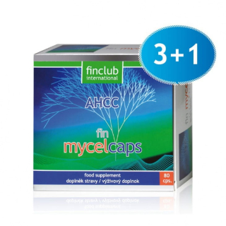 Fin mycelcaps AHCC 80 Kaps Finclub 3 + 1 Voľné vojny