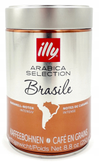 Zrnková káva -  Illy brasile 100% Arabica 250g kávové zrná