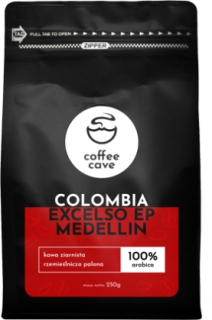 Zrnková káva - Kávové zrná Columbia Excelso Medellin 250 g