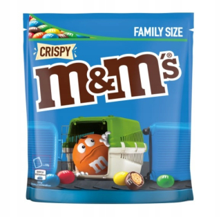 M & M chrumkavé čokoládové kanalizácie s ryžou 340g