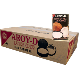 Ázijska kuchyňa - Kokosové mlieko Aroy-D, môže 400 ml 24 ks x 6,90
