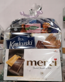 Balíček kávy. Káva. Sladkosti