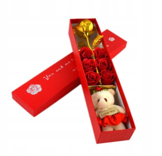 Darček na Valentína - 19 cm kytica