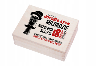 darčeková krabička NUTNÝ darček 18 40 50 60 NARODENINY U2