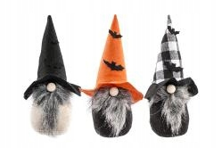 Halloween - Halloween Grome Krasnal Halloween 3 ks veľké kyvo