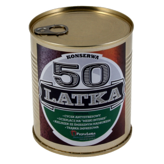 vtipný darček pre 50. narodeninám v konzervách SET!