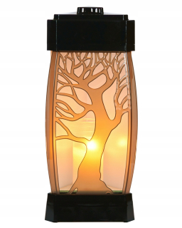 Sviečka Lanterns Glamour Solo Black Tree 33 cm