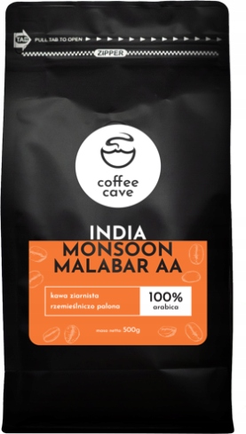 Zrnková káva - Káva Beans India Monsoon Malabar 500 g